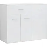 vidaXL Sideboard Hochglanz-Weiß 88x30x70 cm Holzwerkstoff