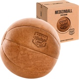 ARTZT Vintage Series Medizinball aus Leder, 3