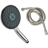 vidaXL Multifunktions-Duschkopf mit 1,5 m Schlauch Verchromt