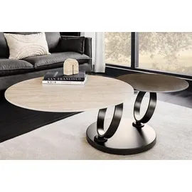 Riess-Ambiente DANCING RINGS Braun Travertin 133 x 44 x 100 cm