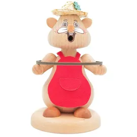 Schweda Hamster Räuchermann 13 cm mehrfarbig