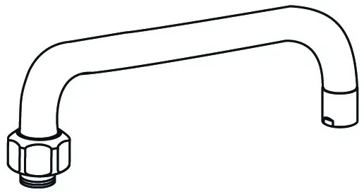 KWC Schwenkauslauf GASTRO A300, H 140, chromeline,112152 112152