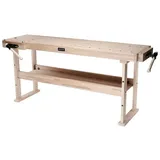 Ramia Hobelbank Advanced 2000  (L x B x H: 2.000 x 650 x 850 mm, Keilgezinktes Buchenleimholz)