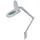 VELLEMAN LED-Lupenleuchte, Klemmfuß, Gelenkarm, dimmbar Linsenkappe, 60 LEDS Vergrößerung 3x, weiß