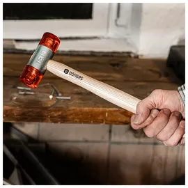 Dönges Kunststoffhammer mit Eschenstiel 50 mm Rot