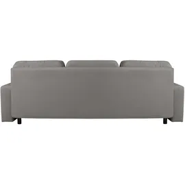 Home Affaire 3-Sitzer HOME AFFAIRE "SHERIDIAN Schlafsofa mit Bettkasten, in Feincord & Velvet", grau, B:225cm H:80cm T:94cm, 100% Polyester, Sofas, mit Wellenunterfederung, moderne Bezüge, B/H/T 225/94/80