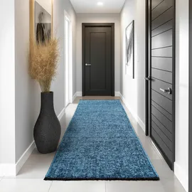 Ayyildiz Space 1900 Kurzflorteppich 80 x 150 cm Blau