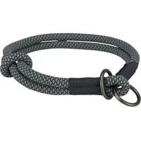 Trixie Soft Rope Zug-Stop-Halsband schwarz/grau 40 cm
