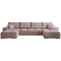 Wohnlandschaft  Nubes , rosa/pink , Maße (cm): B: 360 H: 85