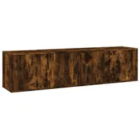 VidaXL 3-tlg. TV-Schrank-Set Räuchereiche Holzwerkstoff