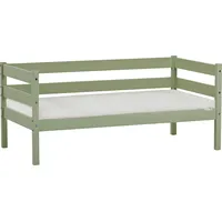 Hoppekids Einzelbett »ECO Comfort Kinderbett, Kiefer Massivholz, Jugendbett inkl. Rollrost«, 70x160 cm, wahlweise in verschieden Farben/ Matratze/ Absturzsicherung, grün