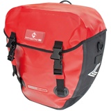 M-Wave Gepäckträgertasche Alberta, red, 2 x 20 l