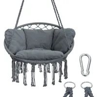 Your GEAR yourGEAR Boracay Hängesessel gepolstert in Grau oder