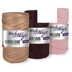 Woolly Hugs Wolle Leder Look