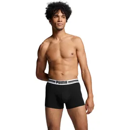 Puma Boxershorts » MEN EVERYDAY PLACED LOGO BOXERS 2P« Packung, 2er Pack, mit Logo Webbund Gr. XXL, schwarz, , 589960-XXL
