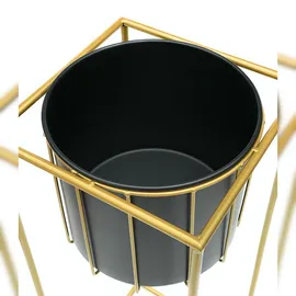 DanDiBo Ambiente Blumenhocker 26 x 70 x 26 cm Gold Schwarz