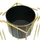DanDiBo Ambiente Blumenhocker 26 x 70 x 26 cm Gold Schwarz