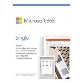 Microsoft 365 Single 1 Lizenz Android, iOS, Mac, Windows Office-Paket