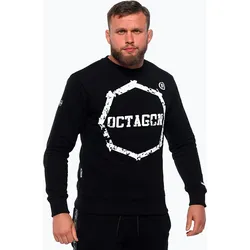 Herren Sweatshirt mit achteckigen Zähnen SCHWARZ M