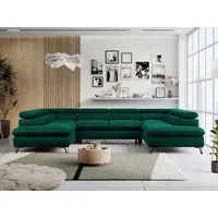 MKS Meble Eckcouch Velvet 2-Sitzer Grün