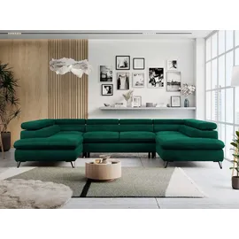 MKS Meble Eckcouch Velvet 2-Sitzer Grün
