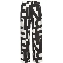 French Connection Pyjamahose Damen schwarz-weiß-gemustert Gr.46