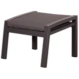 Mr. Deko Fußhocker Sevilla - uni anthrazit - Aluminiumgestell