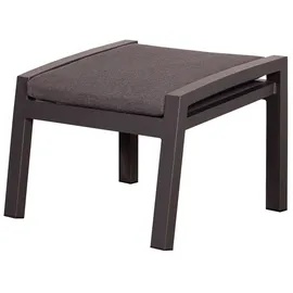 Mr. Deko Fußhocker Sevilla - uni anthrazit - Aluminiumgestell