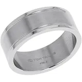 Tom Tailor Schmuck Geschenk Edelstahl, Gr. 64, edelstahlfarben, Fingerringe, Herren, 64, Edelstahl, 8mm, Fingerring