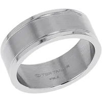 Tom Tailor Schmuck Geschenk Edelstahl, Gr. 64, edelstahlfarben, Fingerringe, Herren, 64, Edelstahl, 8mm, Fingerring