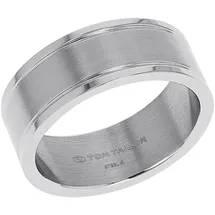 Tom Tailor Schmuck Geschenk Edelstahl, Gr. 64, edelstahlfarben, Fingerringe, Herren, 64, Edelstahl, 8mm, Fingerring