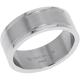 Tom Tailor Schmuck Geschenk Edelstahl, Gr. 64, edelstahlfarben, Fingerringe, Herren, 64, Edelstahl, 8mm, Fingerring