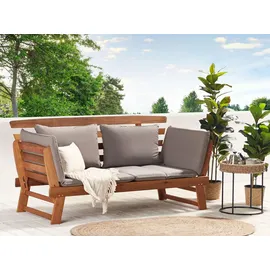 Beliani Gartenbank 210 x 82 x 0 cm Braun
