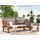 Beliani Gartenbank 210 x 82 x 0 cm Braun