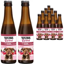 TJURE Hund -Superfood Huhn mit Beeren 6er Pack Hundesmoothie 1320,00 ml