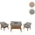Mendler HWC-N37 Loungeset grau