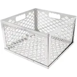RASTKY Holzkohlekorb aus Edelstahl, Holzkohlekorb, Abnehmbares Design, Tragbar, Robust, Holzkohle-Feuerkorb aus Edelstahl, Grill, Holzkohle-Feuerkorb, Joe Offset Smoker