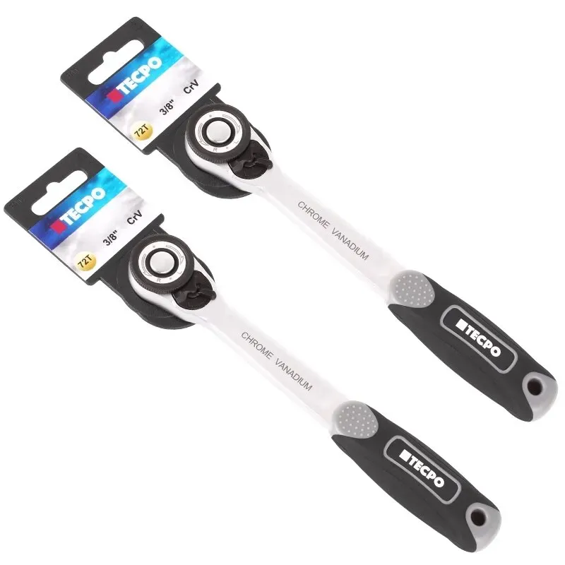 2x TECPO Umschaltknarre 3/8 Zoll, 202 Nm