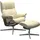 Stressless Relaxsessel STRESSLESS "Mayfair", beige (vanilla paloma), B:79cm H:102cm T:73cm, Leder PALOMA: PALOMA ist ein durchgefärbtes Semianilin-Möbelleder mit natürlicher Narbung., Sessel, Relaxsessel, mit Hocker, mit Cross Base, Größe S, M & L, Holzakzent Wenge