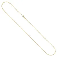 Schmuck Krone Goldkette 2mm Weitankerkette aus 585 Gelbgold 45cm, Gold 585 goldfarben