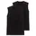 SCHIESSER Achselhemd "Essentials", Herren, Gr. M, N-Gr, schwarz (000, schwarz), Single Jersey, Obermaterial: 100% Baumwolle, unifarben, normal, Rundhals, Unterhemden, ärmellos, Doppelpack, Rundhalsausschnitt, Baumwolle
