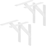 ML-Design Regalträger 4 Stück 240 x 240 mm Weiß