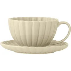 Latina Tasse 220 ml beige mit Untertasse