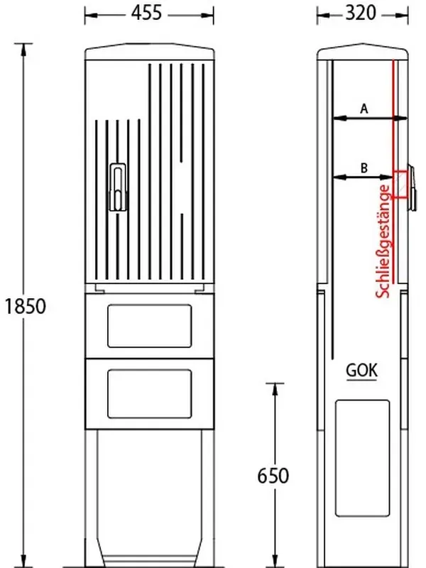 uesa Leersäule IP44 A060-1850