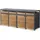 ML-Design Mülltonnenbox 4er 264 x 80 x 116,3 cm braun