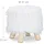 Relaxdays Hocker Polyester 0 x 0 x 0 cm Weiß/Bronze