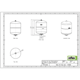 Reflex S 10 bar 18 l Weiß