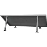 Trango ST-0003 Individuell Vario verstellbare 15°-30° Alu Solarmodul Halterung Befestigung für Flachdach, Wand, Boot - Universal-Aufsteller stufenlos einstellbar 390mm bis 660mm waagrecht, senkrecht