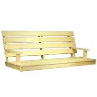 QLS Sitzbank aus Holz 150cm Sitz zur Schaukel Hollywoodschaukel