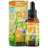 NatureCraft Vegan Vitamin D3 & K2 Kids + Vitamin A & E Tropfen, 680,00 St., 20 ml